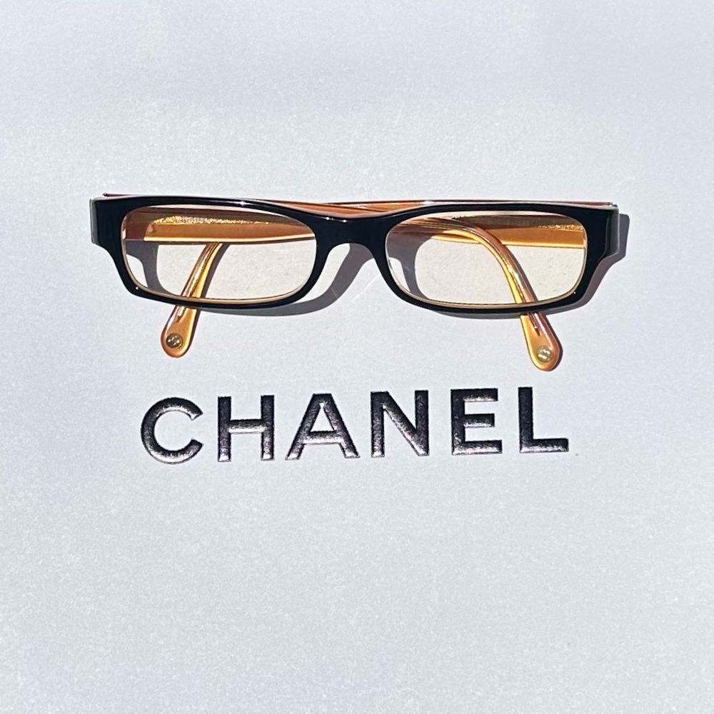 CHANEL Black & Gold Eyeglasses